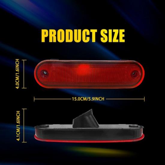 Pair Rear Side Red Light 1990-2005 Housings For NA01515FXA Miata Mazda MX-5