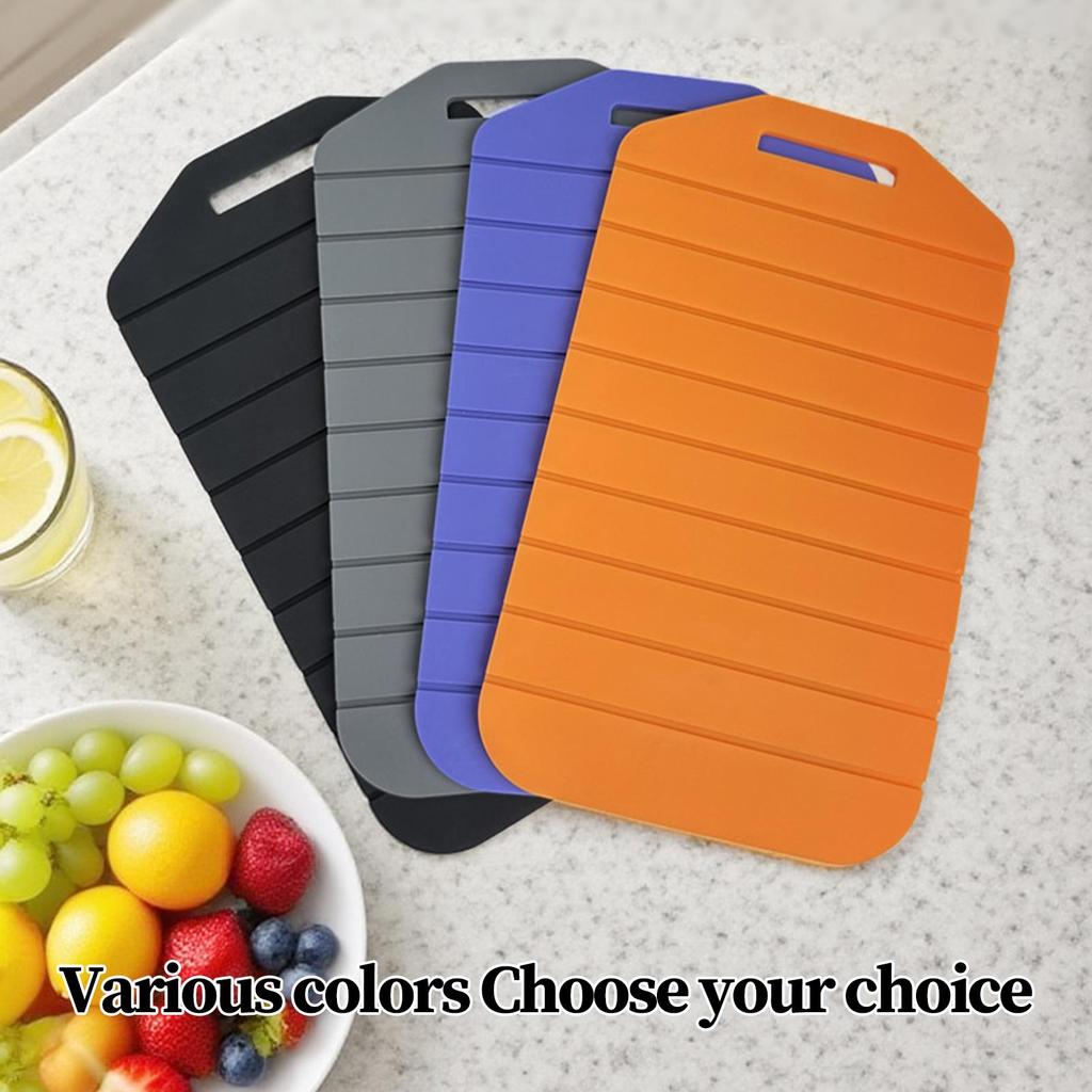 Silicone Folding Cutting Board Portable Chopping Mat Double-Sided Camping Picnic Chopping Block Mat Kitchen Cooking Tool
