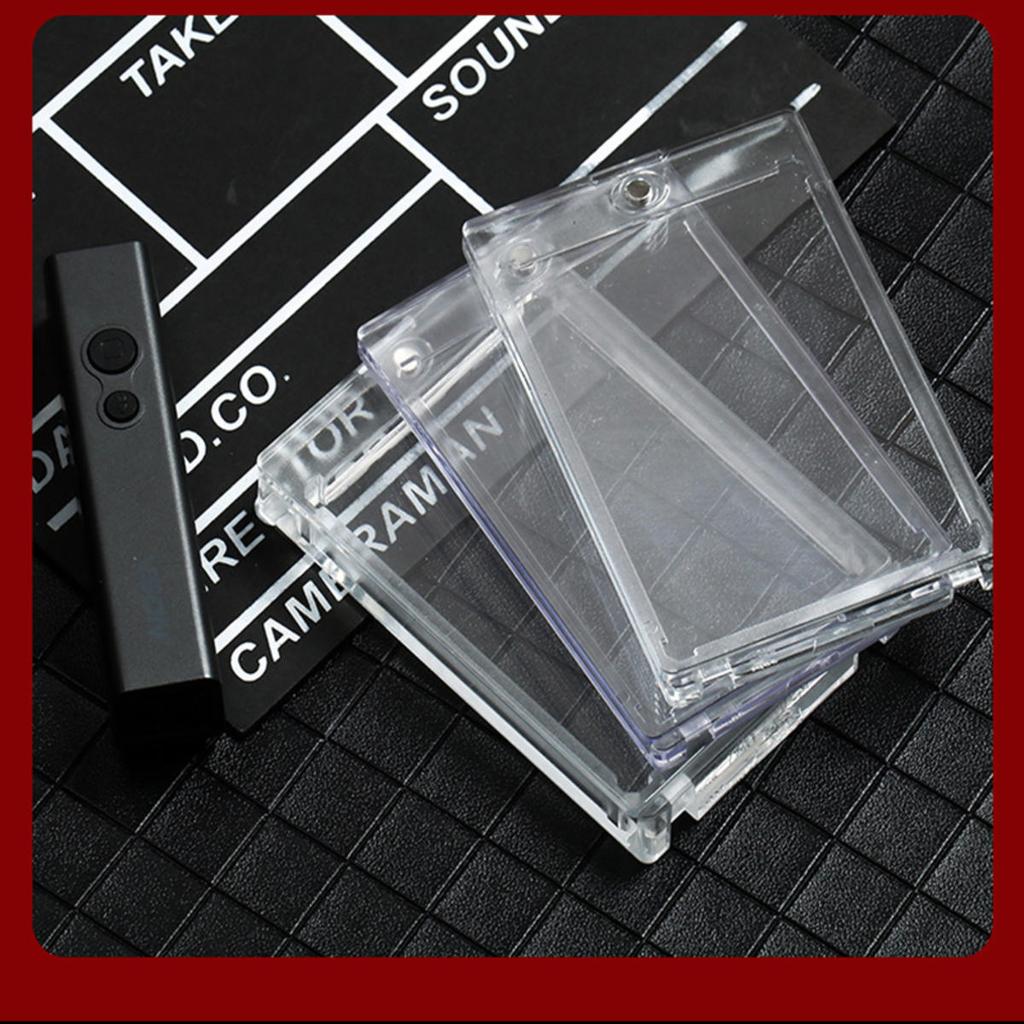 1Pcs Magnetic Card Holder Pocket Monster Cards Protectors Hard Plastic Sleeves Trading Display Case Baseball Sports Card