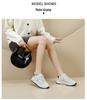 Women's Leather Surface Running Shoes, Spring 2026 - Versatile Casual & Athletic Footwear, Forrest Gump Style, Dad Shoe Design.