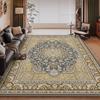 Bohemia Golden Deluxe Living Room Rugs Decoration Bedroom Anti Slip Floor Mats Large Area Carpet Lounge Rug Persian Mat Washable
