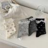 Female Spring and Autumn Sweet Lace Lace Pin Bead Bow Ballet Style Boneless Drum Pile Socks