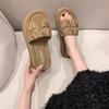 Slippers women's summer wear new fashion thick-bottomed muffin sandals beach folds