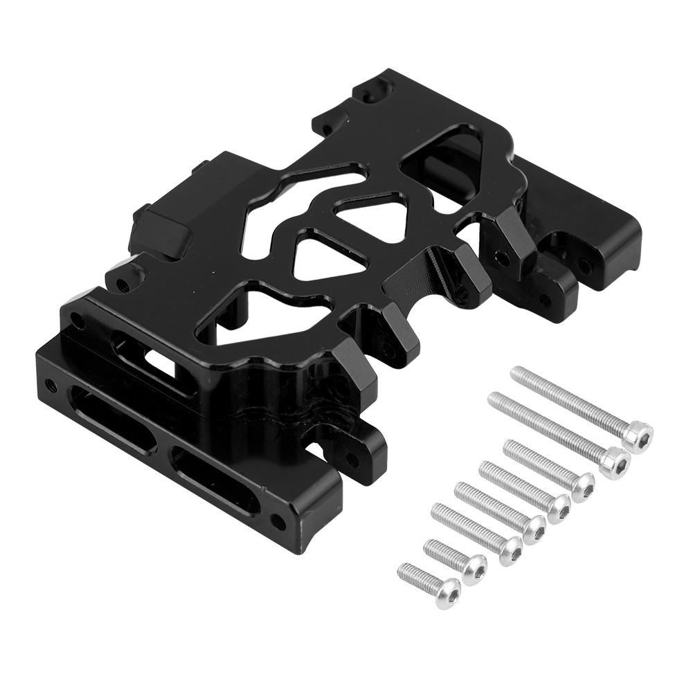 Aluminium Alloy Middle Gearbox Chassis RC Part for TRAXXAS TRX4 Land Rover Defender (Black)