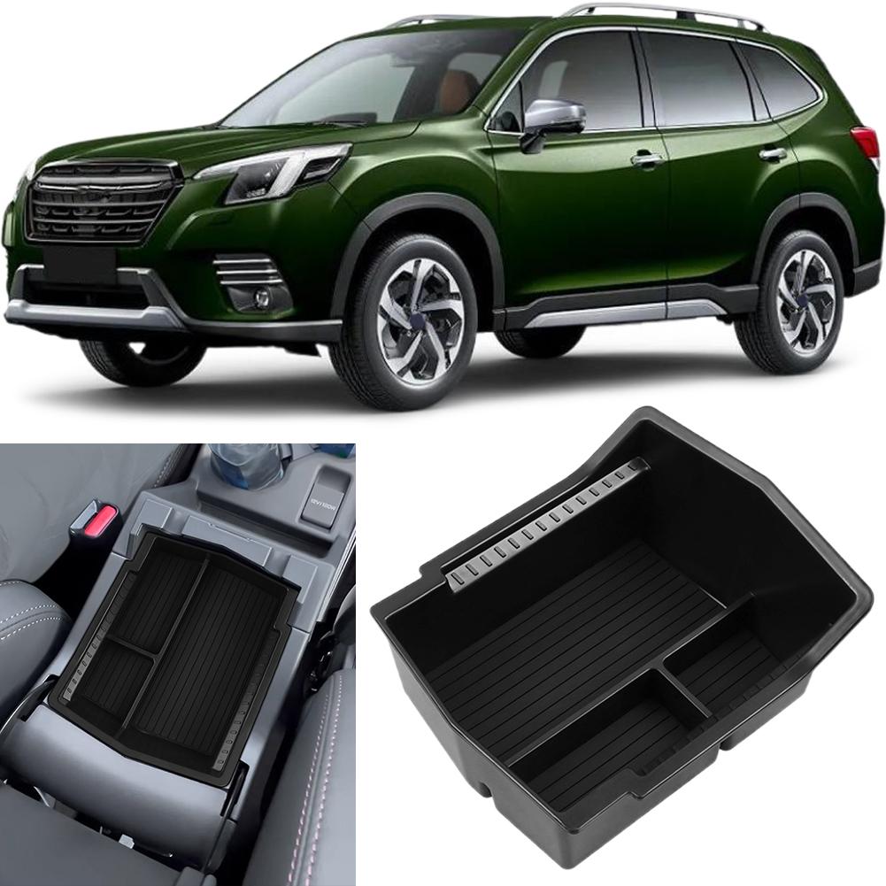 Car Armrest Storage Box For Subaru Forester 2024 2025 ABS plastic Center Console Organizer Tray Interior Decoration Accessories