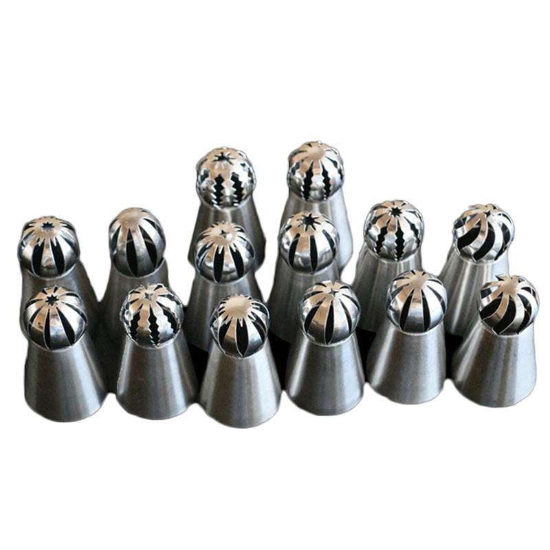 New 14pcs Home DIY Flower Cup Ice Cream Mold Cake Decorating Pastry Nozzles Tools