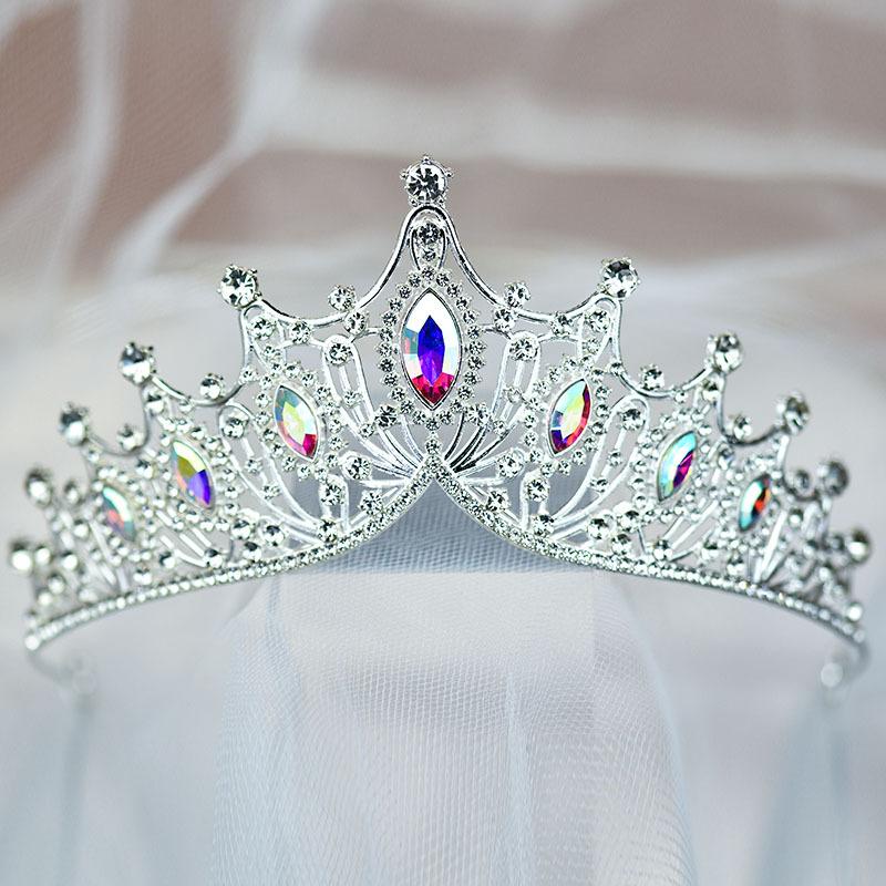 Bridal Crown Headband Headband Wedding Korean Style Birthday Adult Gift Crystal Crown Princess Dress Hair Accessory