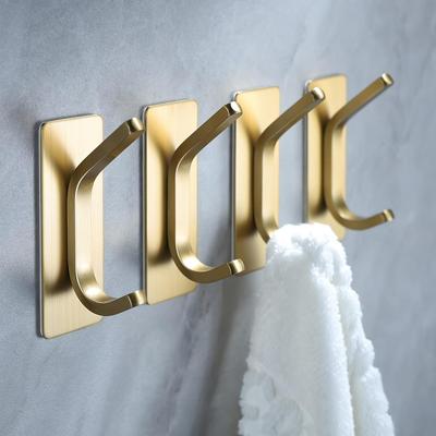 No Drilling Required, Adhesive Hook, Clothes, Towels, Bath Towels, Bathrobes, Hats, Keys, Hooks, Bathroom, Toilet, Bedroom