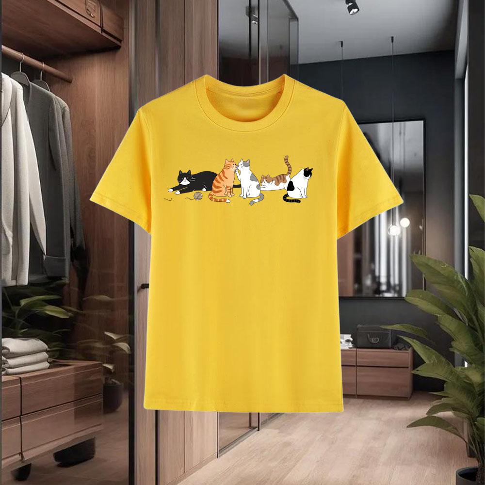 

New Men s T-Shirts Made of 100% Cotton Summer Casual Short Sleeves Fashionable and Trendy Loose and Breathable Style 4XL