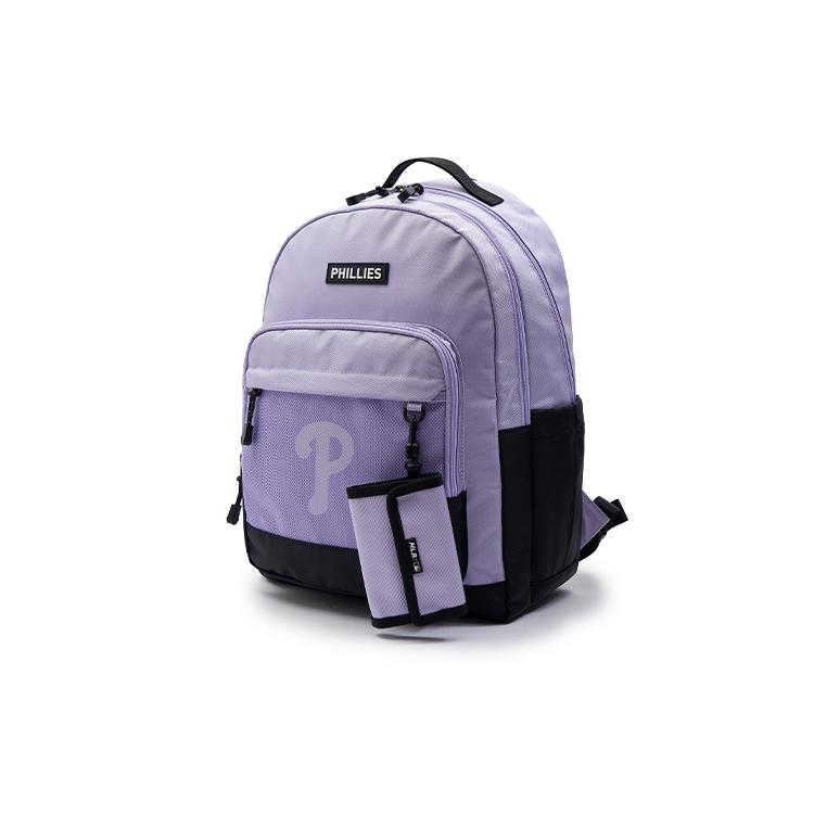New MLB Nylon Backpack Regular Women's Purple 7ABKB044N-10LDL