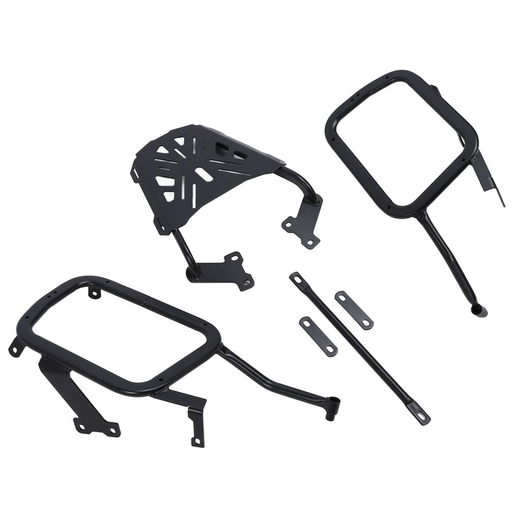 Motorcycle Side Mount Support Rack Stable Structure Top Box Case Saddlebag Bracket Carbon Steel