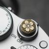 Durability Brass Shutter Release Button With Engraveds Florals Pattern For XT5/XT30 A7C2 Camera Enhances Grip Stability