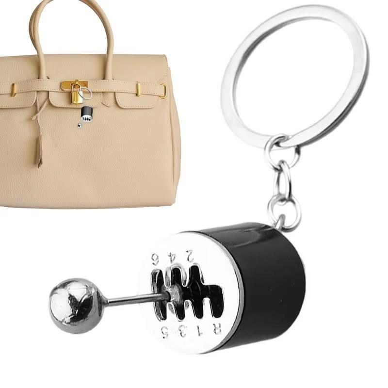 Car Simulation Manual Shift Modification Pendant Decompress Six-Speed Shift Gear Key Chain Metal Pendant For Automobiles Fun Toy