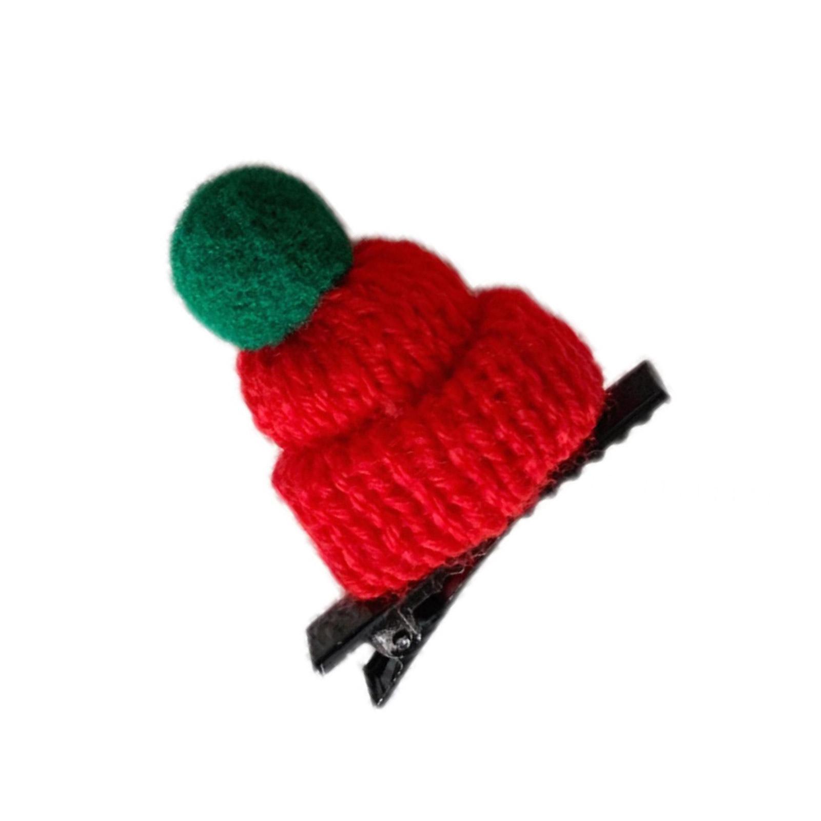 

Плюшевые Мини Рождественские Шляпки Заколки для Волос для Женщин и Детей Мягкий Акрил Праздничный Головной Убор Вечерние Накладные Волосы Аксессуары для Волос 1