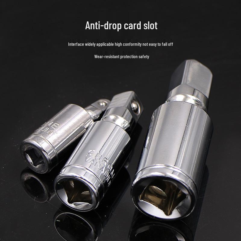 Silver Swivel Socket Adapter 360° Joint 1/4, 3/8, 1/2