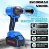 25000mah 530Nm 1/2'' Cordless Impact Wrench Power Driver Electric Wrench Socket Hand Drill Installation Power Tools New