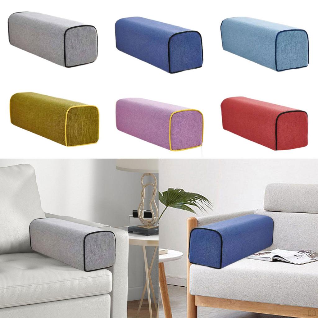 Couch Armlehnenkissen Leichtes Leinen Armlehnenkissen Hochdichter Schaumstoff für Sessel Bett