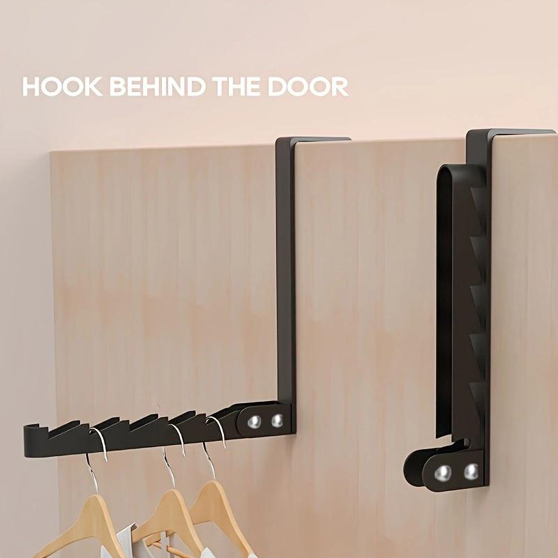 1 Stück Faltbarer Wandhaken tragbarer Wäscheständer Versteckter Kleiderhaken Handtuchhaken Garderobenhaken Haken für Türrückseite Klebbarer Handtuchhalter