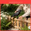 Fake Crow Decoy Bird Repellent Scare Birds Away For House Patio Porch Balcony Roof Pool Garden Decor
