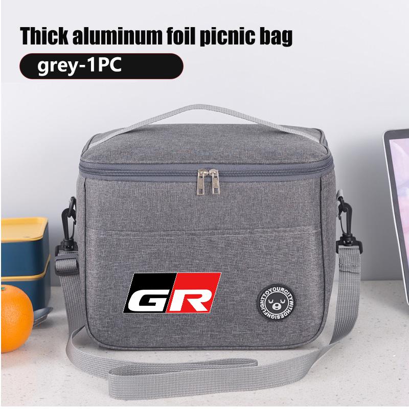

For Toyota Large Capacity Car Lunch Bag Portable Picnic Box Travel Camping Bags Crown GR Corolla YARIS Auris C-HR Hilux Vios