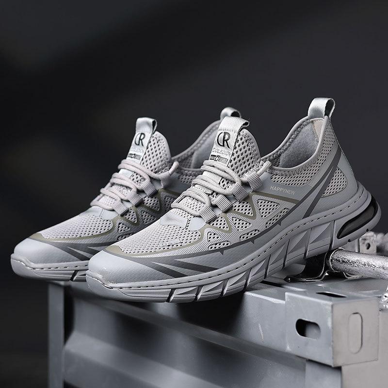 Summer breathable coconut 2025 new versatile casual shoes men's mesh shoes men's trendy shoes flying woven sports shoes men's