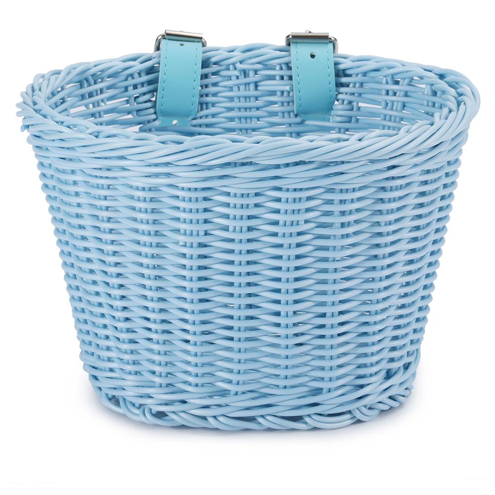 Bike Bicycle Front Basket Handlebar Cycling Rattan Wicker Pannier Container Kid Adult Bike Handlebar Carrier Bag