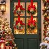 Durable Polyester Cabinet Ribbon Garland Realistic Berries Holiday Bow Ornament  Fireplace Mantel