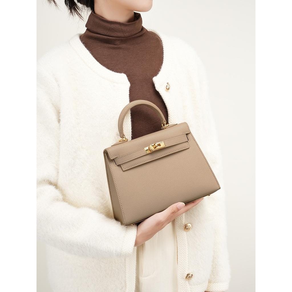 Bolsa Kelli couro nova moda verão versátil bolsa de ombro diagonal toque premium portátil bolsa de ombro