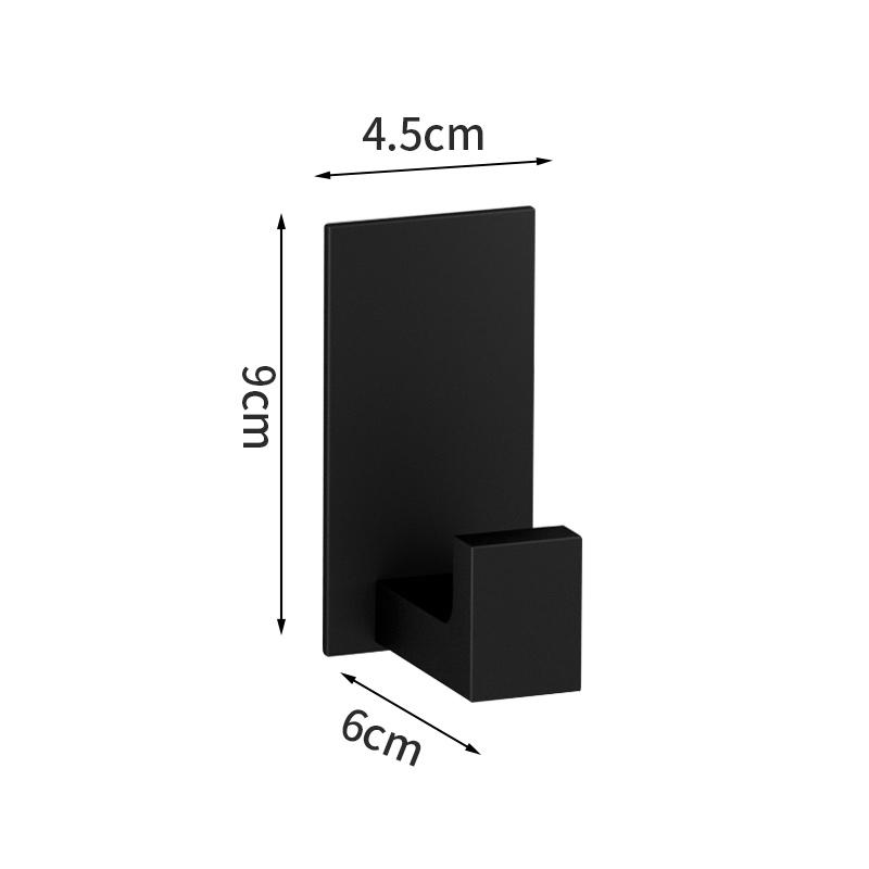 

Черный набор аксессуаров для ванной комнаты, самоклеящийся, крючок для халата, вешалка для полотенец, держатель для бумаги, набор аксессуаров без гвоздей