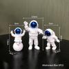 3Pc Astronaut Decor Action Figures and Moon Home Decor Resin Astronaut Statue Room Office Desktop Decoration Presents Boy Gift