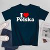 Unisex Unisex Ich liebe Polen Polska Ich liebe Polen Polnisches T-Shirt T-Shirts WoUnisex Jungen 100% Baumwolle T-Shirt