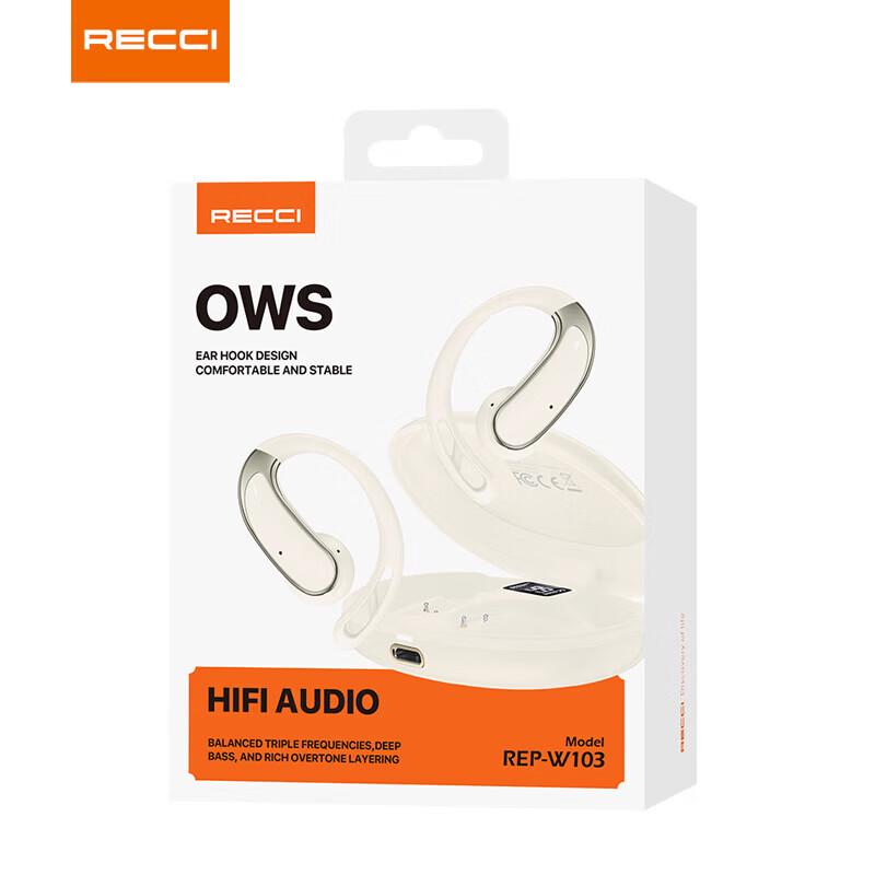 Recci REP-W103 Bluetooth 5.4 Ear-Hook Wireless Earbuds