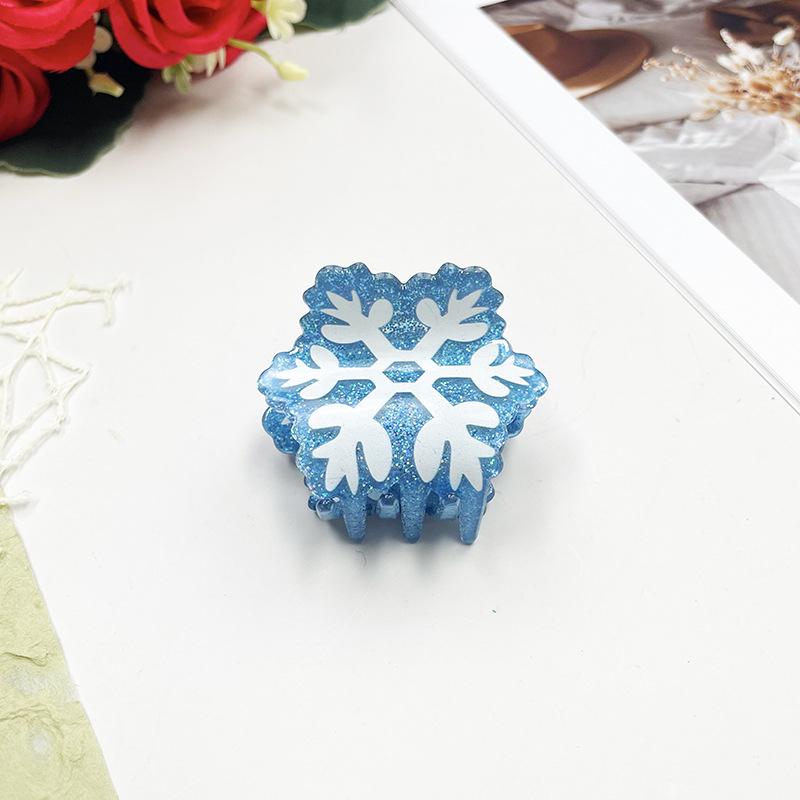 2024 Christmas Santa & Snowman Acrylic Hair Clips: Santa, Snowman, Sock, Christmas Tree, Snowflake Design