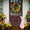 Goose Clothes Cute Easter Garden Decor Outdoor Yard Cement Goose Art Decor for Outdoor Patio Front Door Backyard Entryway