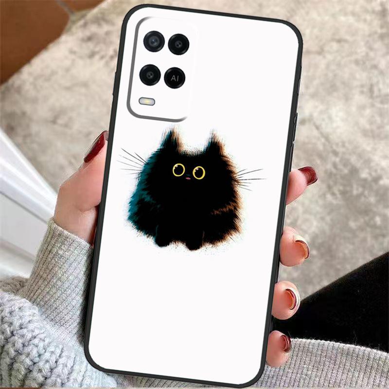 Kitted Cats Cute Case For Oppo A38 A74 A94 A54 A18 A58 A78 A98 A80 A60 A40 A96 A76 A16 A15 A17 A57 A77 A5 Pro