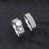 Luxury Fashion Elegant Crystal Female Zircon Wedding Ring Set Fashion  Color Simple Accessories Jewelry Rings For Woman