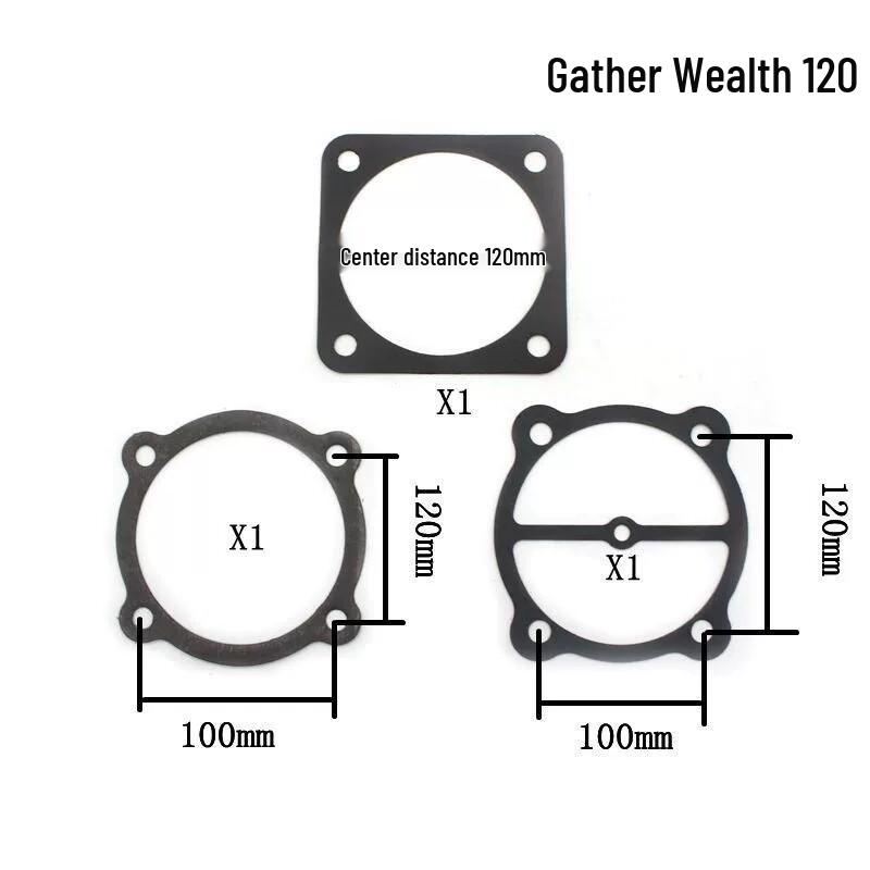 Air Compressor Head & Cylinder Seal Kit: Paper, Steel Wire, Asbestos Gaskets & 3P Air Rod Gasket