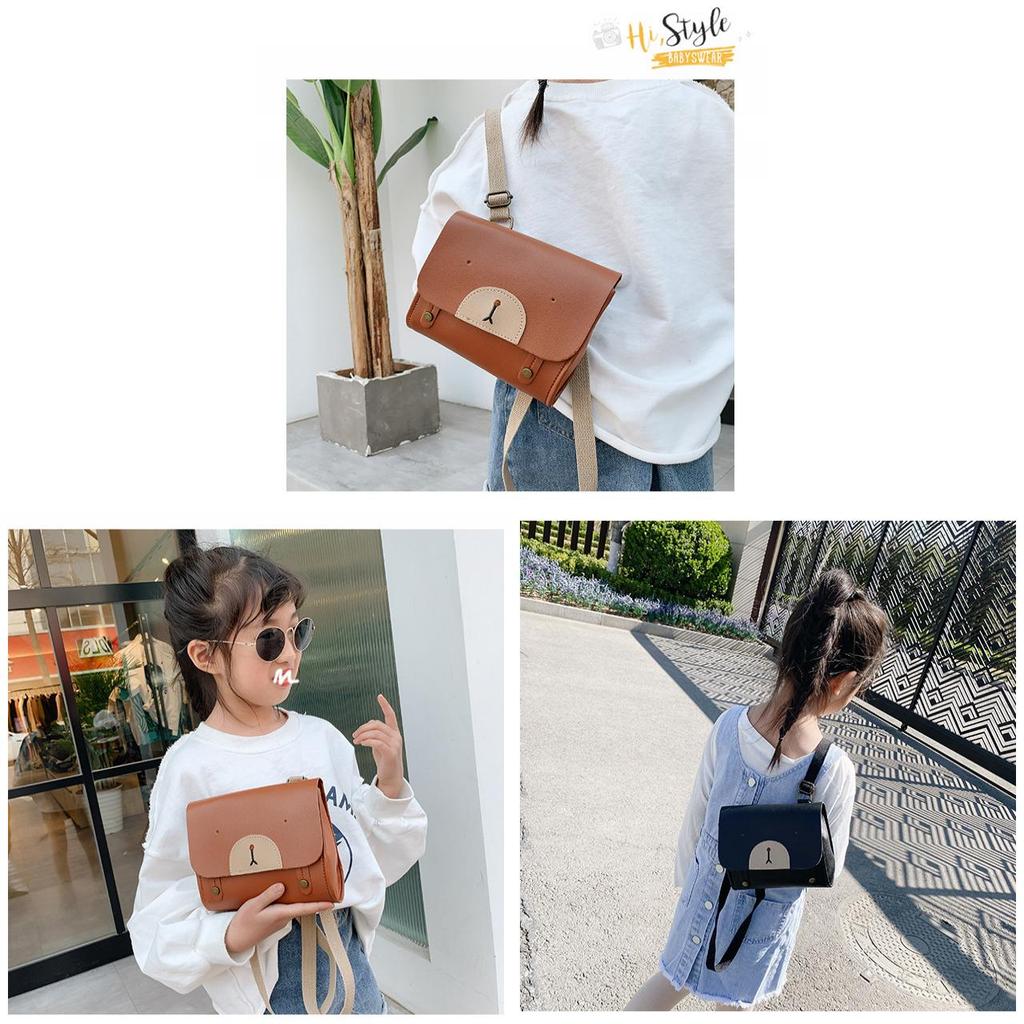 Pu Kids Backpack For Girls With Magnetic Closure And Phone Pocket