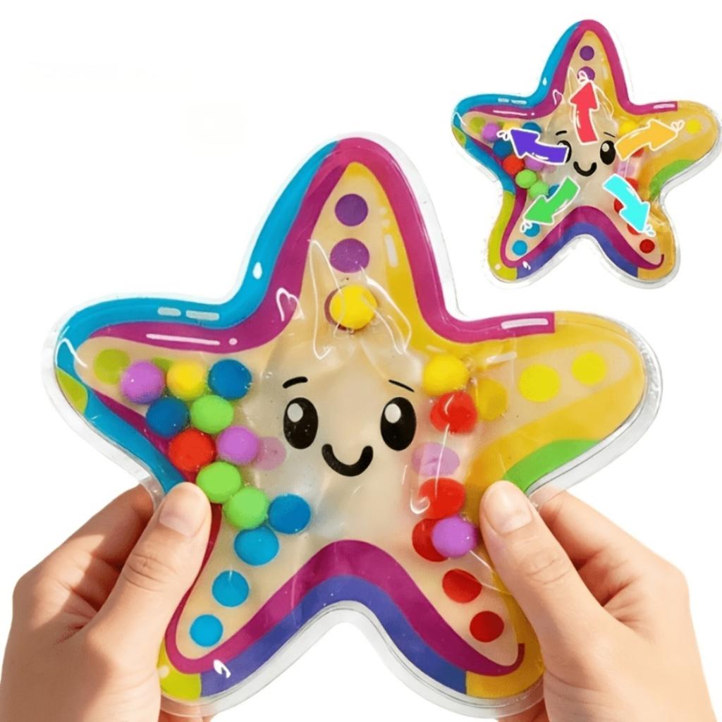Creative Star-Shaped Sensory Water Bag Toy 20ml Educational Developmental Handheld Manipulative for Children Early Learning and Coordination