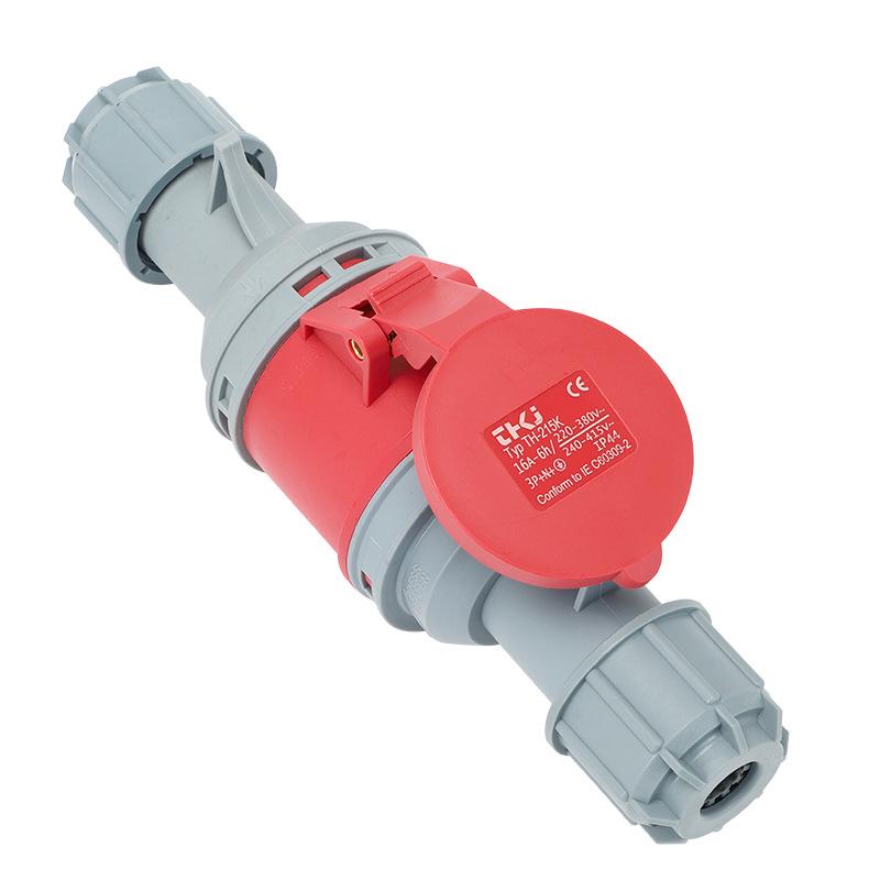Waterproof Industrial Socket & Plug Aviation Connector, 16A/32A Male/Female