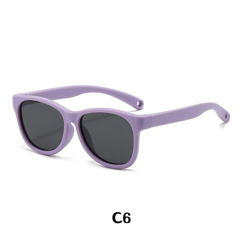 

New Retro 0-4 Years Old Eye Protection And Anti-ultraviolet Silicone Children s Sunglasses 23066