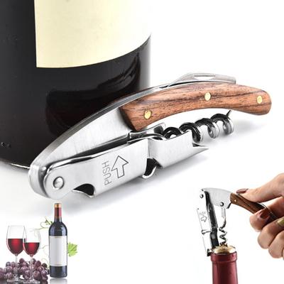 Save Labor Wide Application Useful Non-Slip Handle Bottle Opener Wine Beer Caps Remover with Cutter Bottle Opener