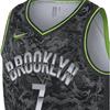 Nike NBA Kevin Durant Select Décontracté Sport Basket-ball Débardeur Brooklyn Nets 7 Noir Gris Noirgris Homme DA6954-073