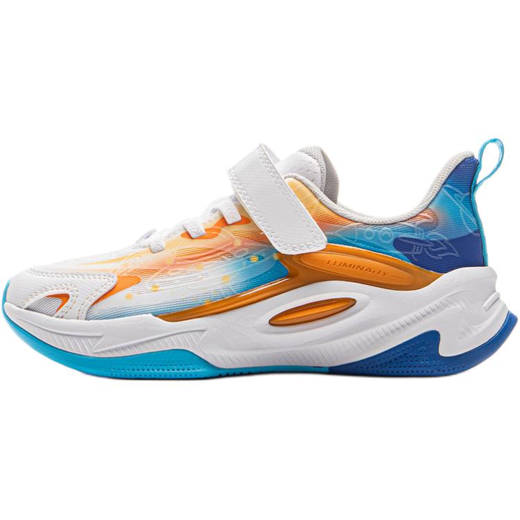 Li Ning Kids Night Elf 5 Sports Lifestyle Series Comfortable Versatile Non-Slip Shock Absorbing Wear-Resistant Rebound Low-Top Casual Shoes YKNV042-3