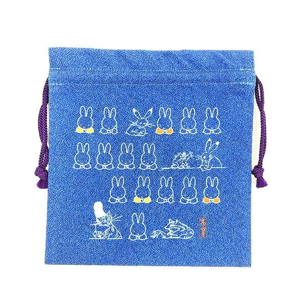 Marimo Craft Miffy x Choju Giga Drawstring Bag C W195 x H205mm Approx. DBC-290