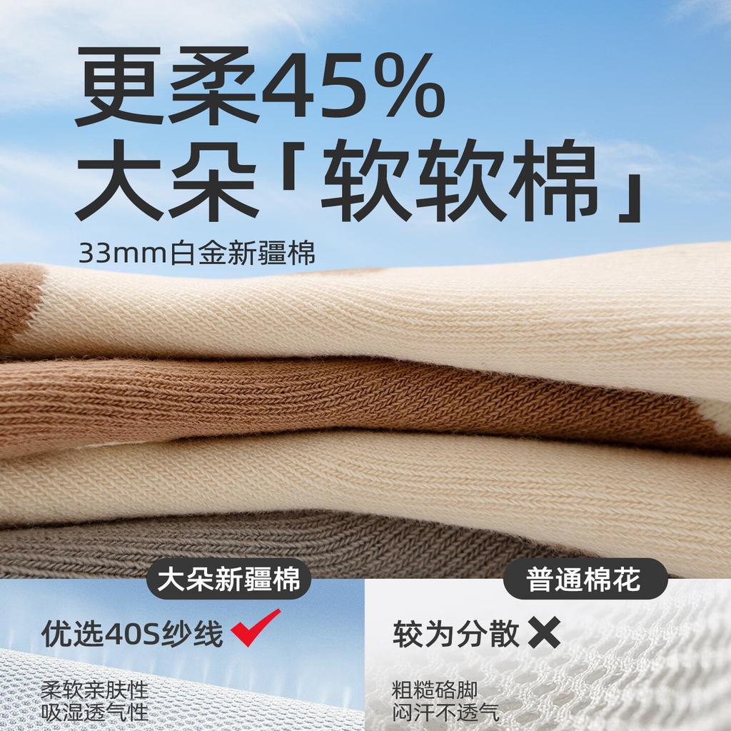 Growth Baby Socks Spring and Autumn Pure Cotton Seamless 0-3 Months Newborn Autumn Lace Cuff Non-Restrictive Long Tube Socks