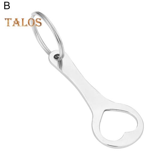 4Pcs Tie Lever Token Keychain Titanium Steel Cart Shopping Keyring Portable Coin Pendant Metal Lever Remover Key Holder