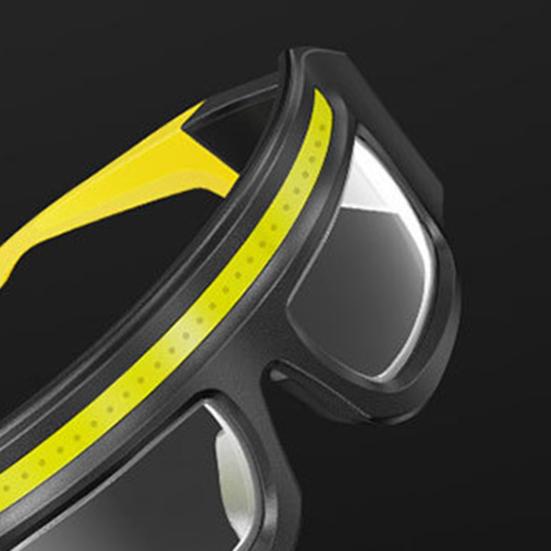 LED Rechargeable Headlamp Glasses Headlight with Motion Sensor Touch Control USB Rechargeable Running Camping Fishing Cycling Hiking Light-Up