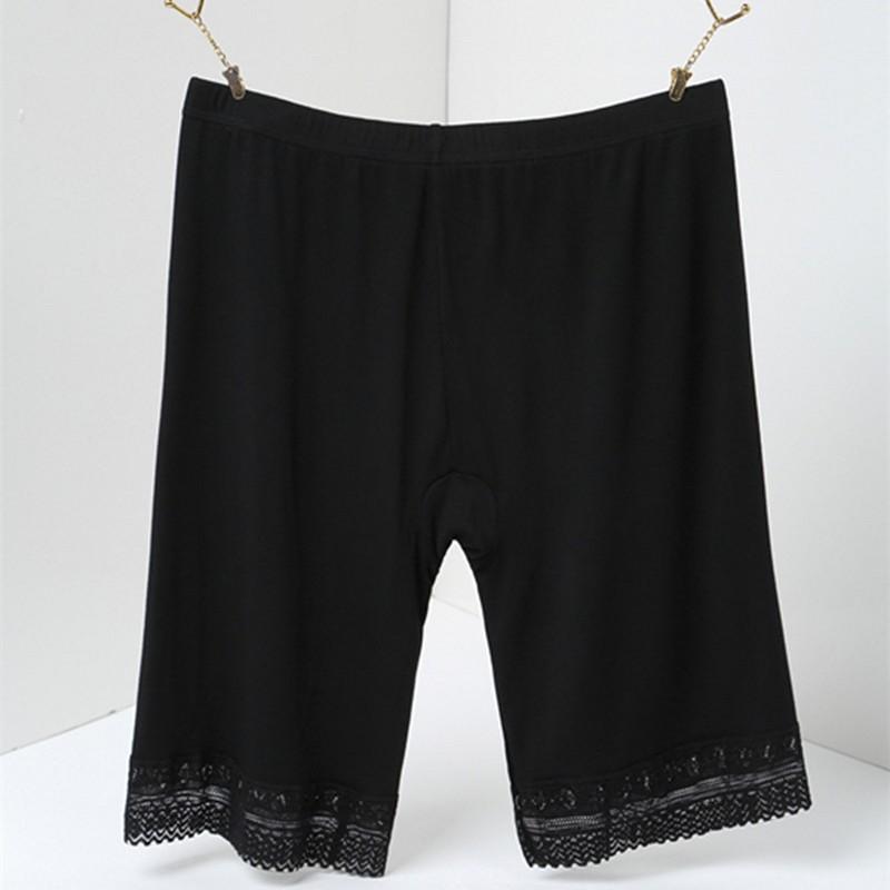 Pantaloni scurti de siguranță din bumbac de mărime mare pentru femei Pantaloni scurți din fibră de bambus sub fustă lenjerie de corp Talie înaltă Slip boxer de mărime mare