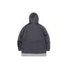 Li Ning Sweatshirts Men's Dark Gray Purple Hooded Moderate Regular AWDQ933-2